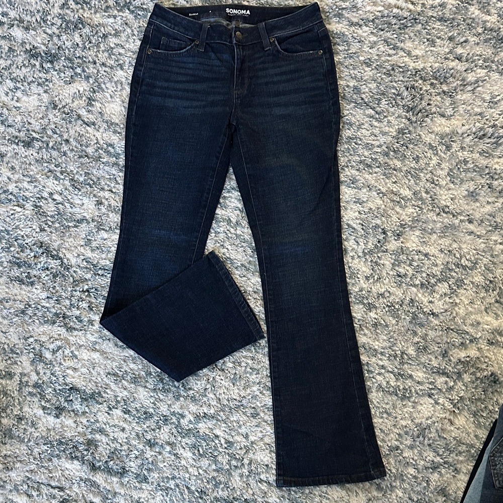 Sonoma Women's Deep Indigo Boot Cut Jeans